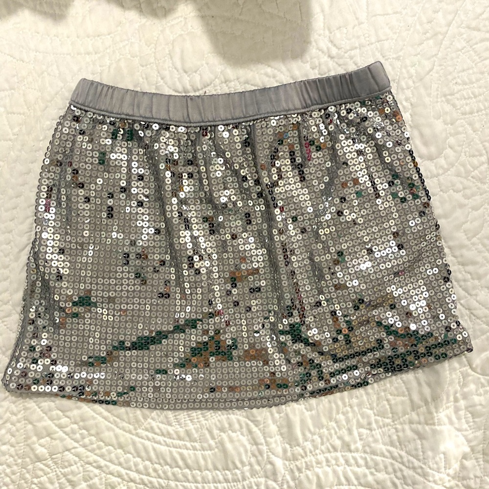 Cherokee girls silver sparkly skirt